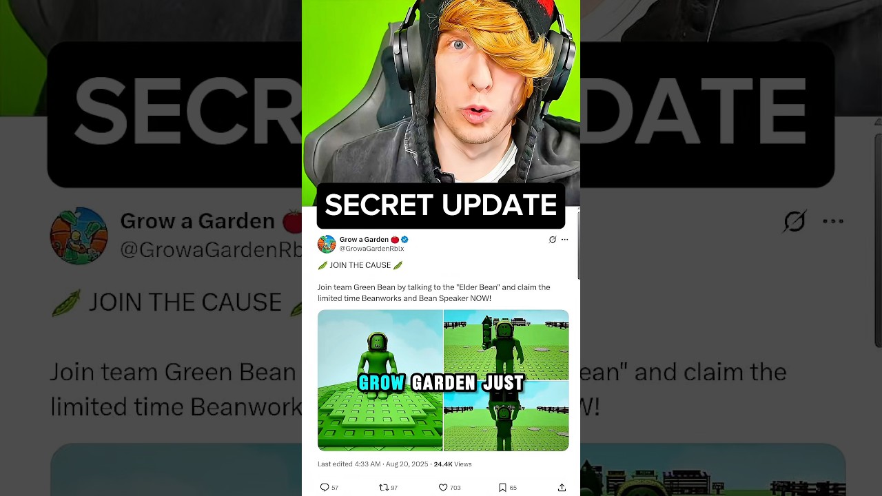 GROW A GARDEN SECRET UPDATE #shorts #roblox #growagarden