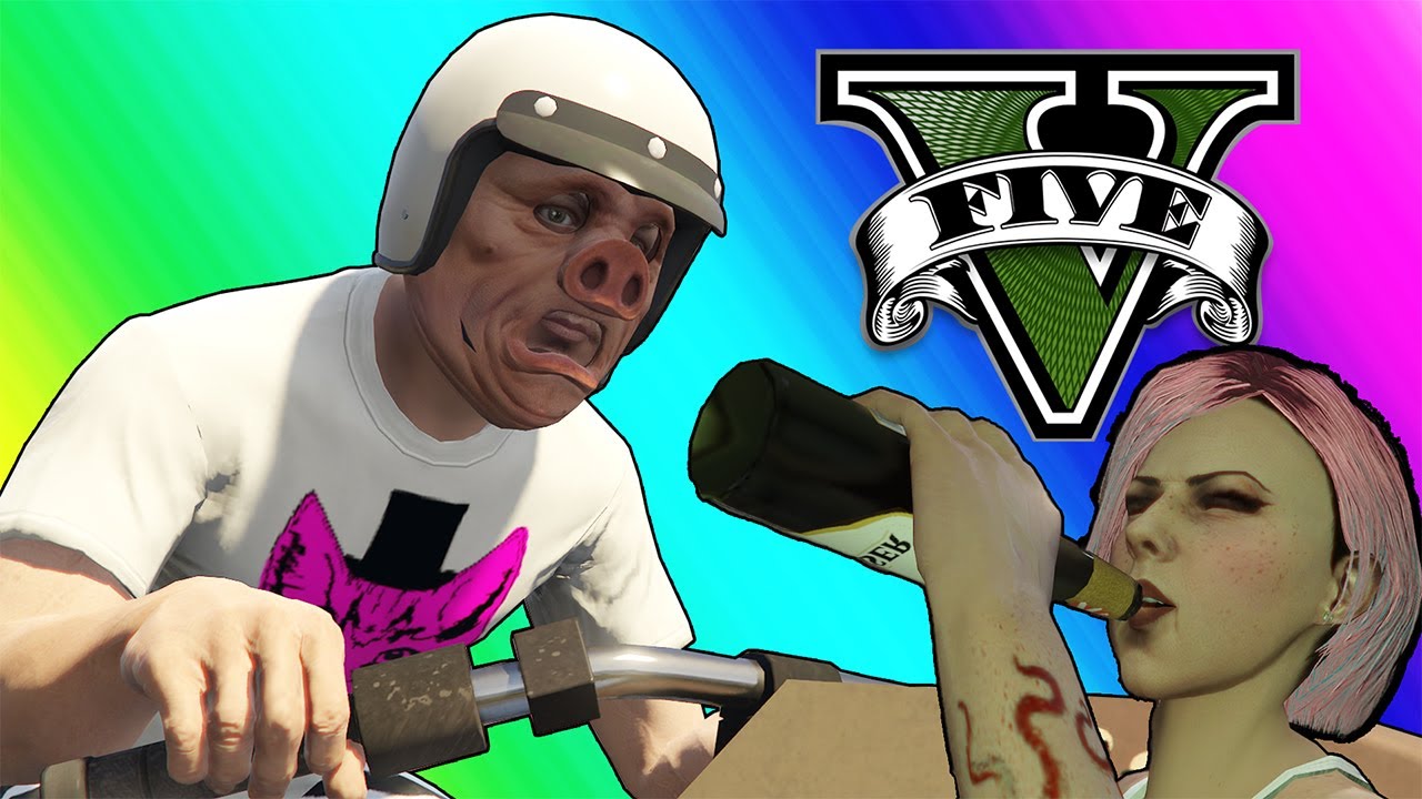 GTA5 – Car Roulette Returns and Animal Safari… ENHANCED!! (Funny Moments)