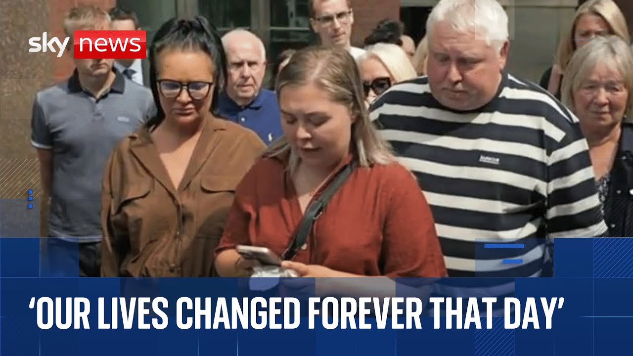 Harvey Willgoose’s sister speaks outside court after schoolboy found guilty of teen’s murder