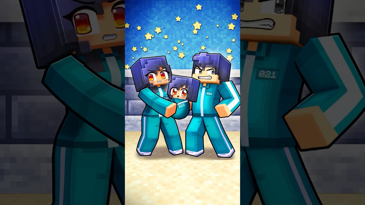 Having SQUID GAME BABIES in Minecraft!