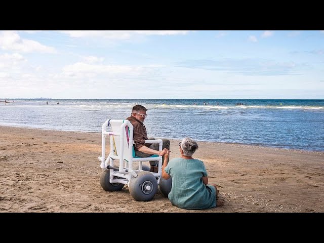 How can beaches be made more accessible to people with reduced mobility?
