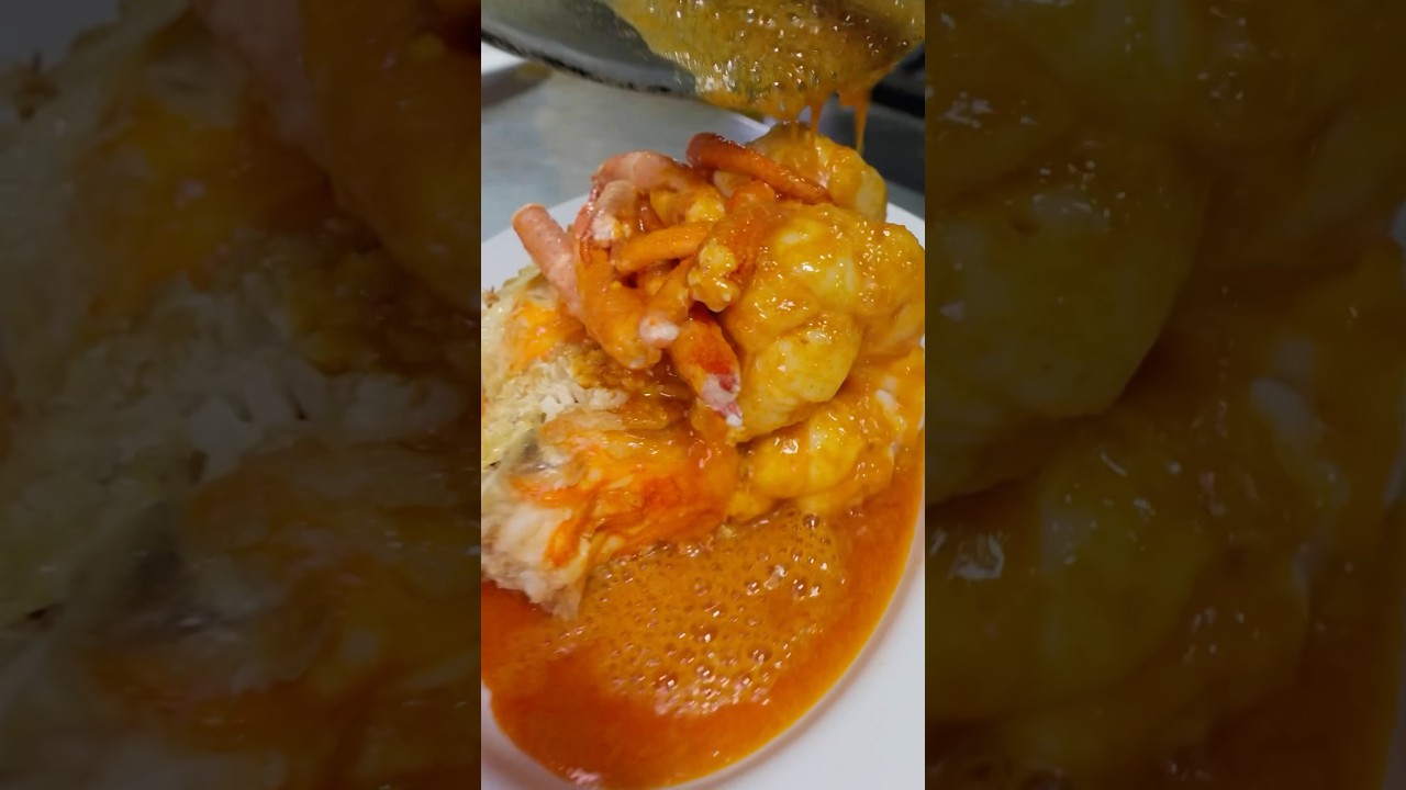 Huge Deep-Fried River Prawns!!