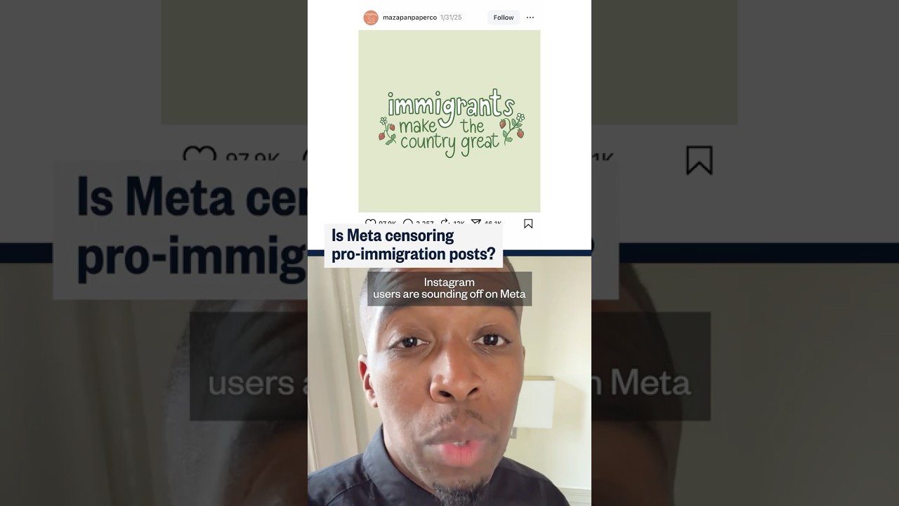 Is Meta censoring pro-immigration posts?