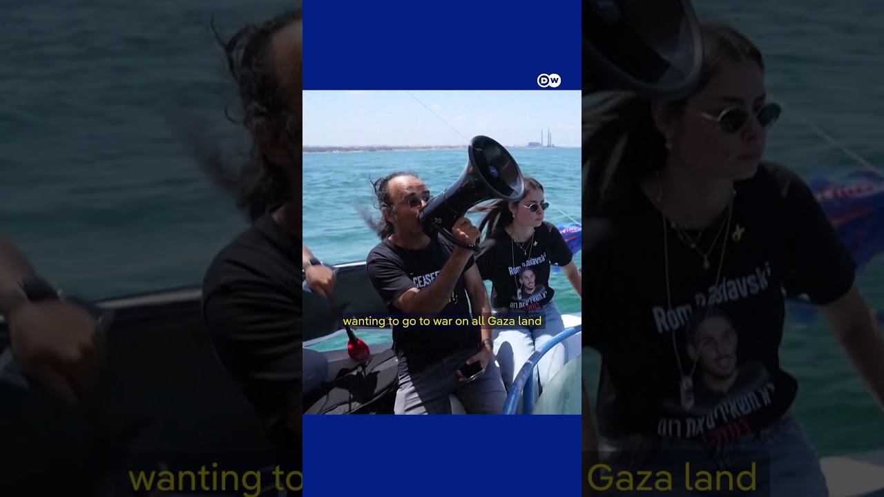 Israeli hostage families launch sea protest near Gaza | DW News
