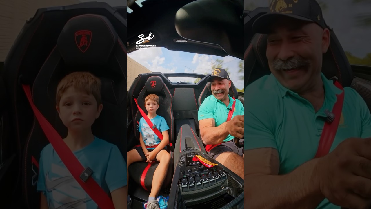 Kid’s Hilarious Reaction To Lamborghini! 😂 #lamborghini #kids #funny