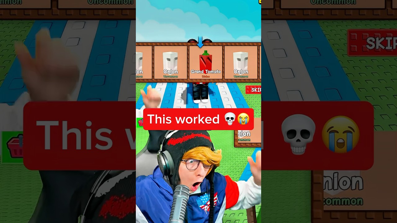 KreekCraft Gets Grand Tomato in Grow a Garden