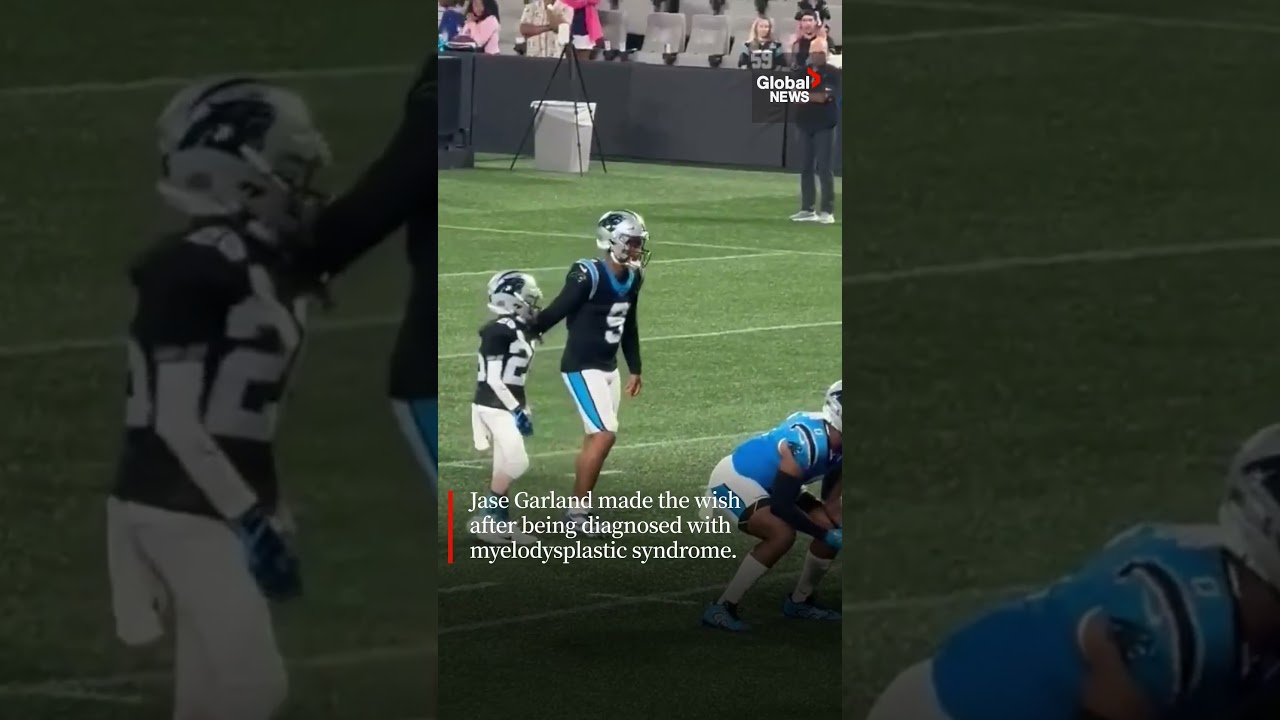 Little boy with cancer lives his dream to play for NFL’s Carolina Panthers