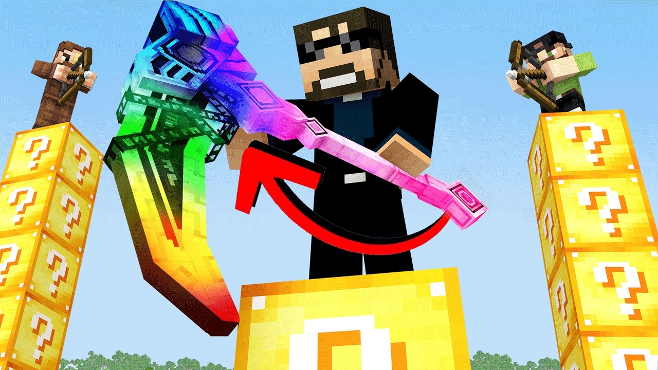 Lucky Block Pillars is HILARIOUS in Minecraft