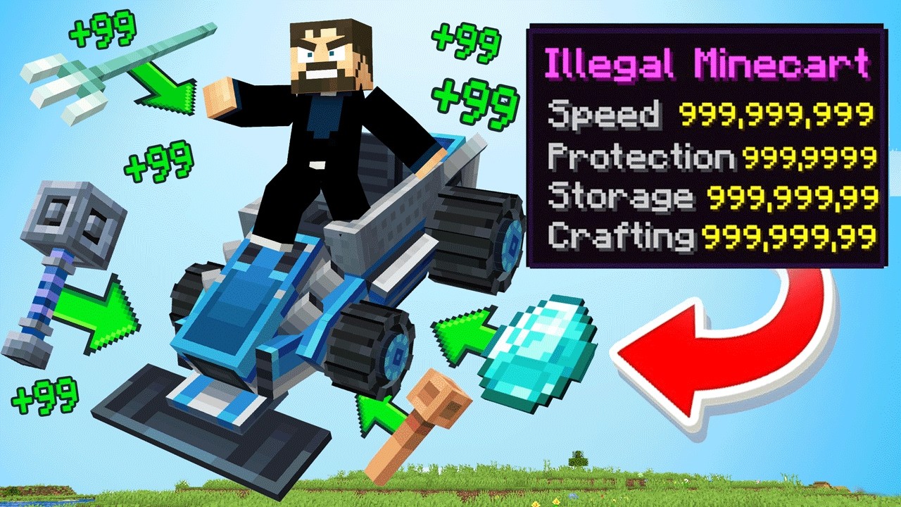 Making Illegal Minecarts in Minecraft