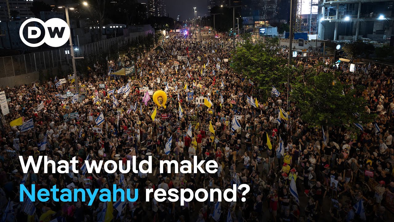 Mass protest in Israel against Netanyahu’s Gaza City occupation plan | DW News