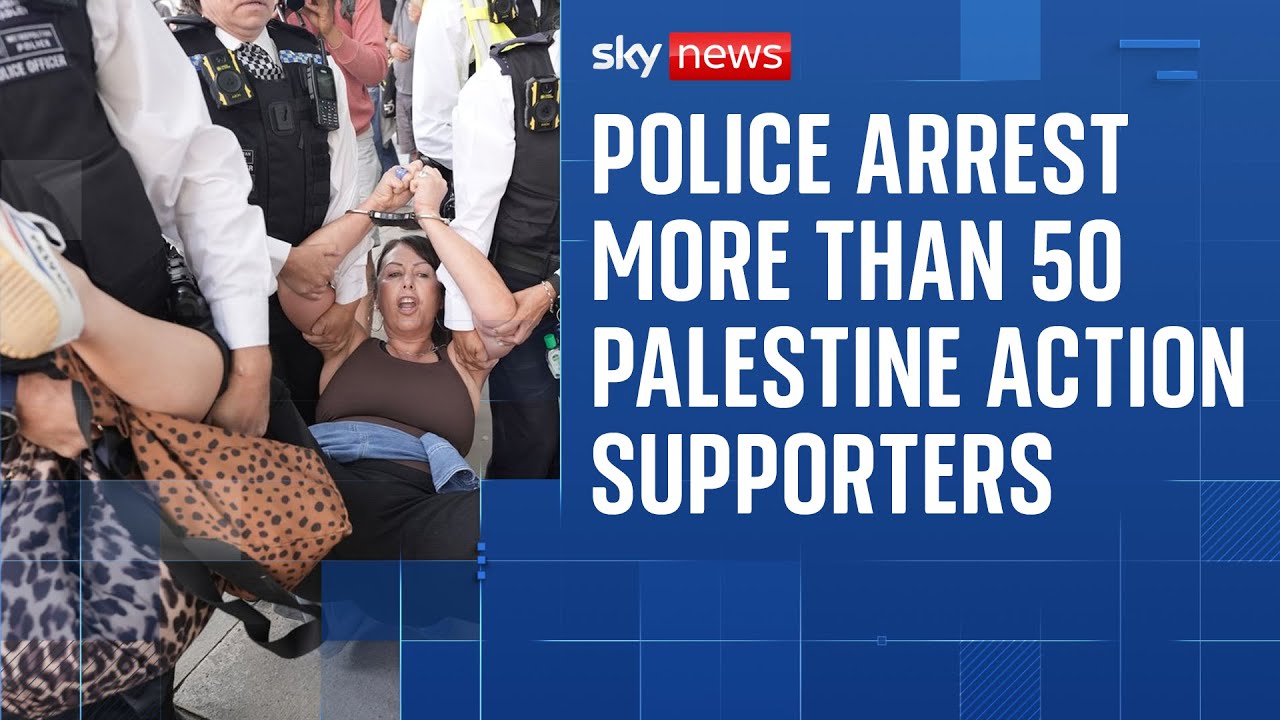 More than 50 arrests at protest in support of proscribed group Palestine Action