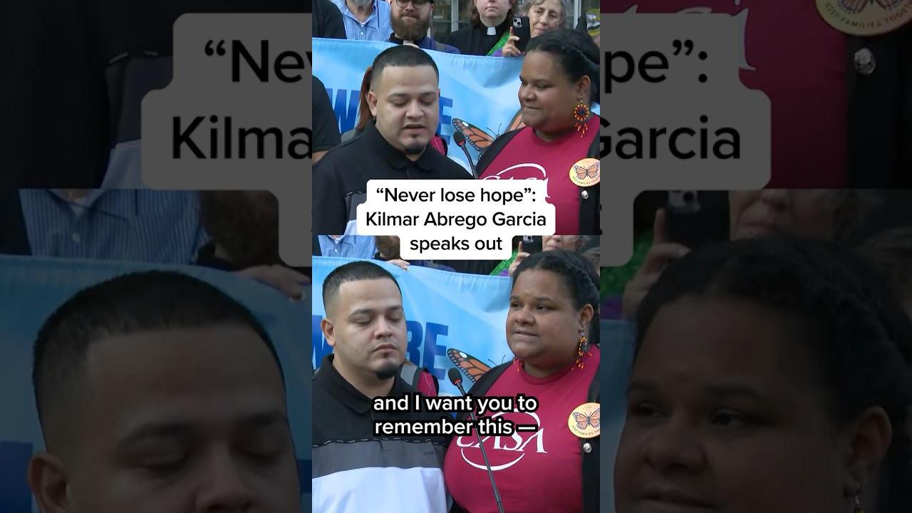 ‘Never lose hope’: Kilmar Albrego Garcia speaks out