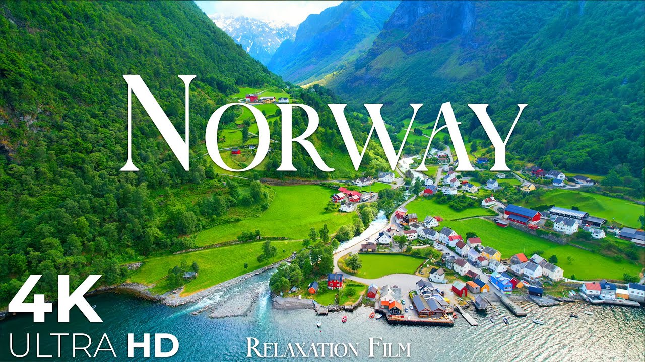 Norway 4K • Viking Fjords & Deep Calming Music | Relaxation Film