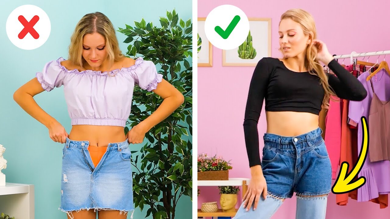 One Cut = New Outfit ✂️✨ Genius Clothing Transformation Hack