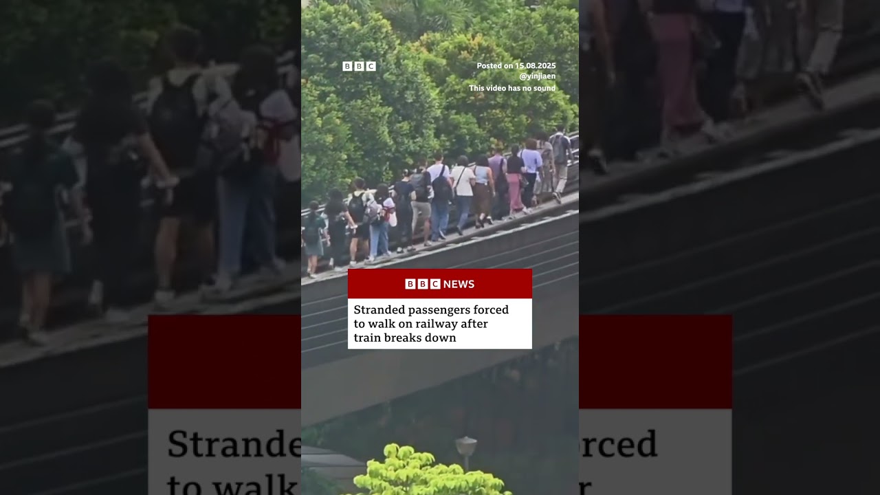 Passengers were stranded on a Singapore railway track after a train had a power fault. #Singapore