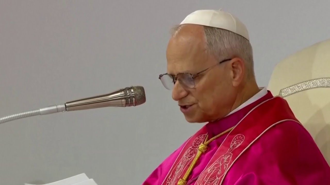 Pope Leo XIV addresses massive crowd at youth event