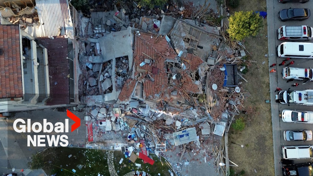 Powerful earthquake in Turkey flattens buildings, kills at least 1