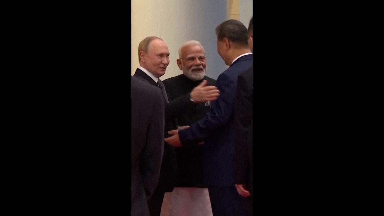 Putin, Modi, Xi Share Laughs at China Security Summit #politics #india #russia #china