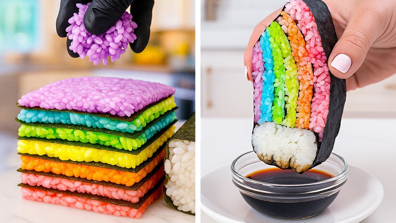 🌈 RAINBOW COOKING HACKS! Tasty Ideas for Bright & Fun Meals 🥞🍬