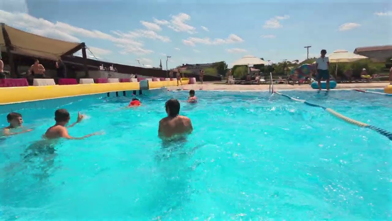 Rainbow Water Slide at Aquapark Nymphaea in Romania🇷🇴