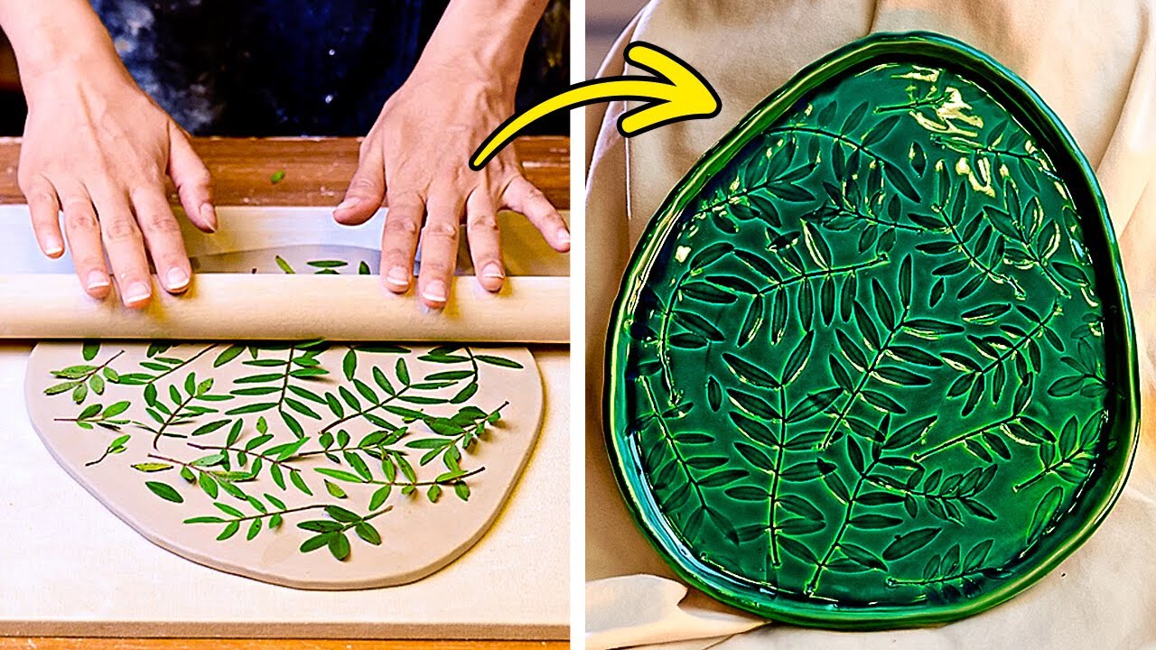🌿 Relaxing Clay Crafts with Natural Materials | Easy DIY Ideas to Try