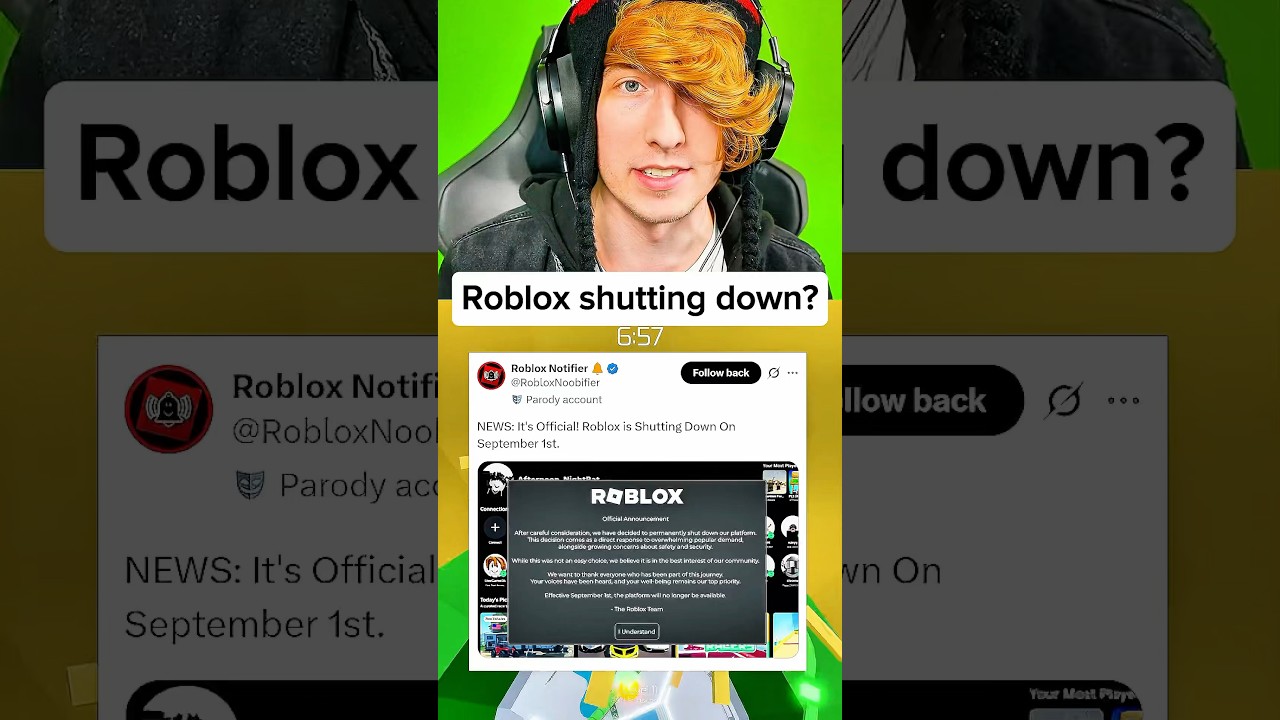 Roblox Is Shutting Down? 🙄🙄🙄