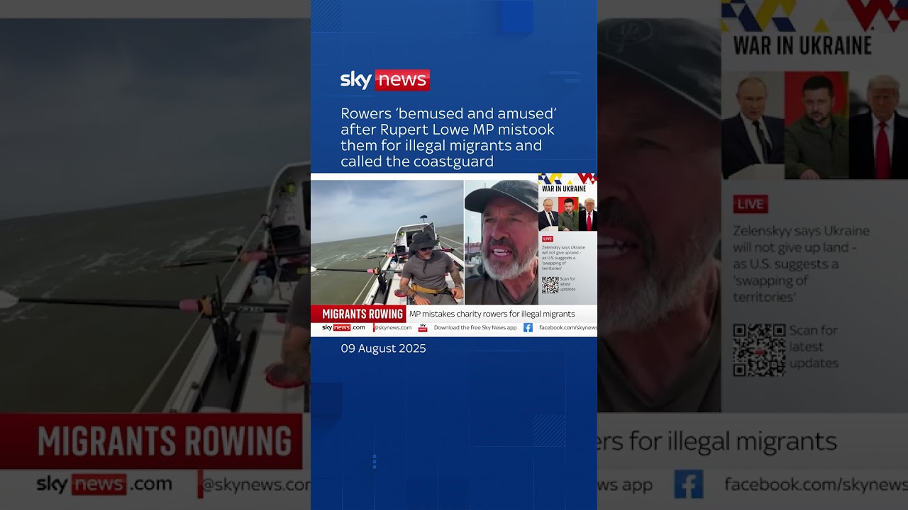 Rowers ‘bemused and amused’ after MP mistook them for illegal migrants