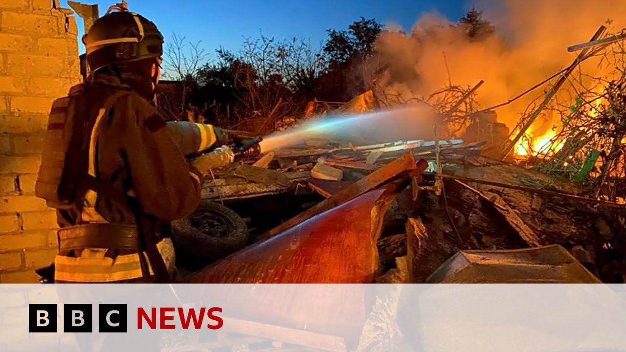 Russia launches ‘massive’ attack on Ukraine’s Dnipropetrovsk region | BBC News