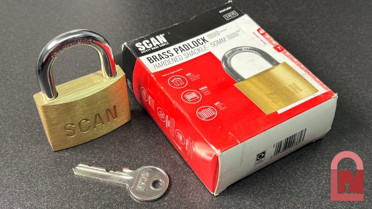 SCAN SCAPLB50 Brass Padlock Pick and Rake