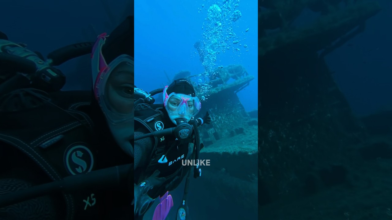 Scuba diving an underwater volcano in Greece!