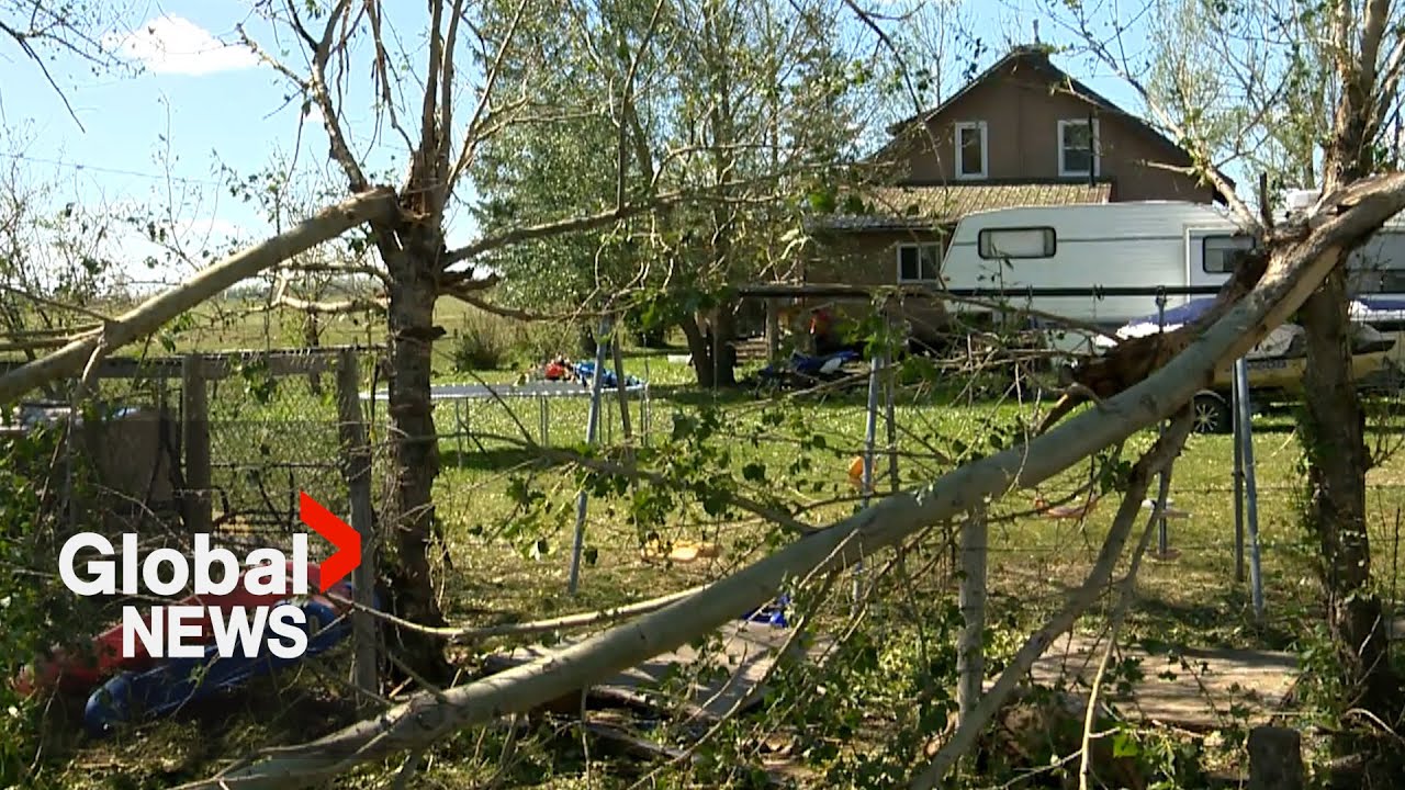 Severe hail storm causes massive damage in southern Alberta