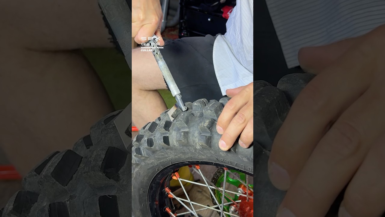 Shaving A Dirt Bike Tire Tread! 🚲 #tires #bikes #tread