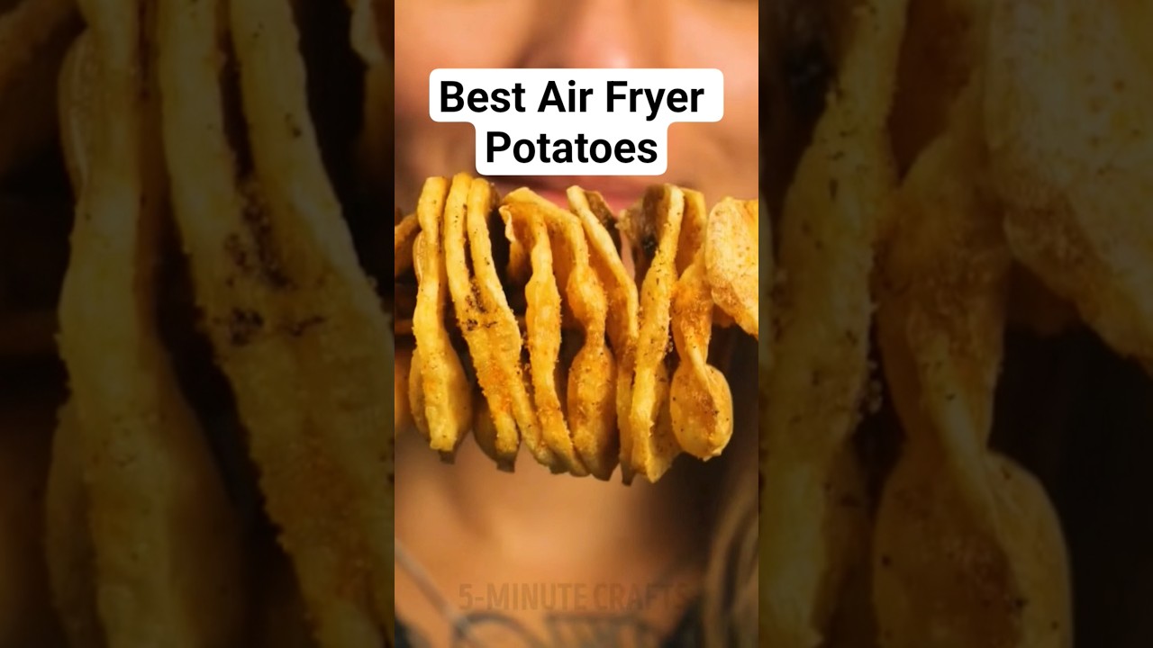 So Crispy! best potatoes you can make in your air fryer 😃 #kitchenhacks #airfryer
