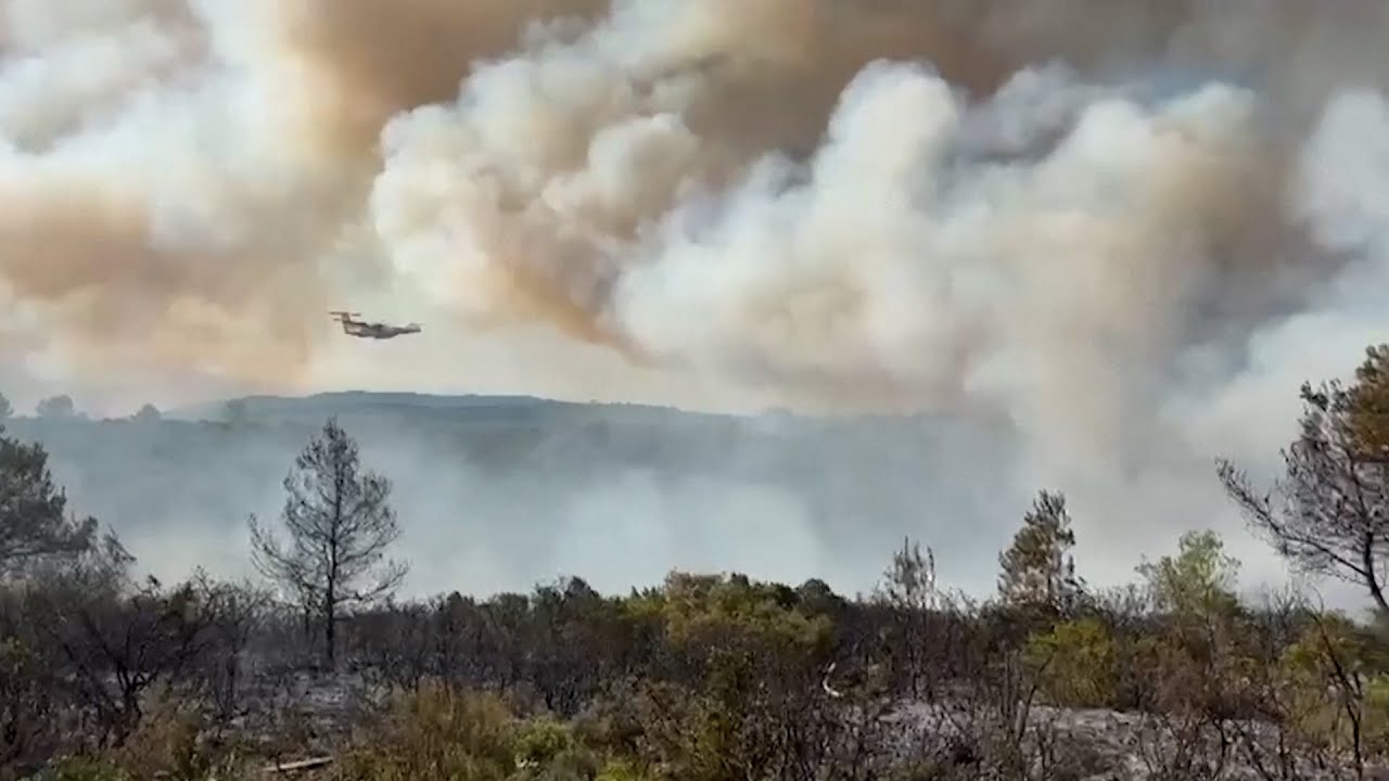Southern France wildfire kills 1, destroys homes amid extreme heat