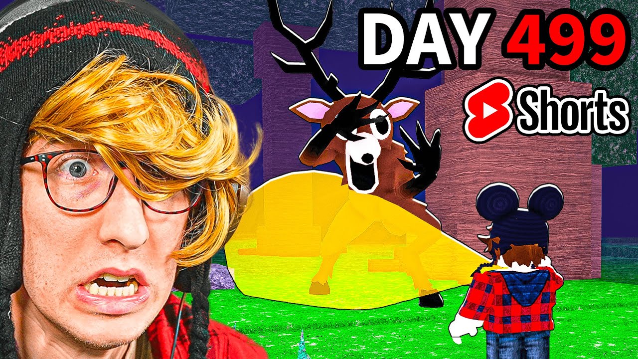 stream ends when i survive 500 nights in the forest (roblox) #shorts