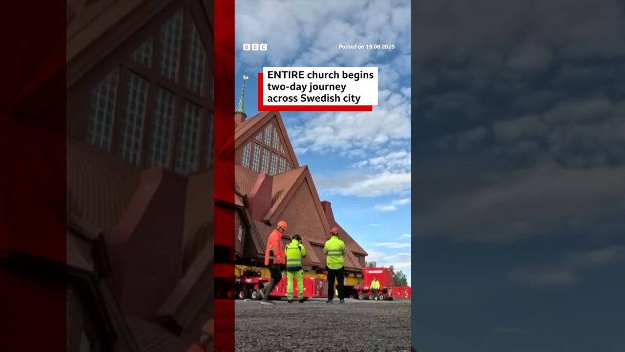 Swedish TV is live broadcasting a church’s move across a city as “slow TV”. #Sweden #BBCNews