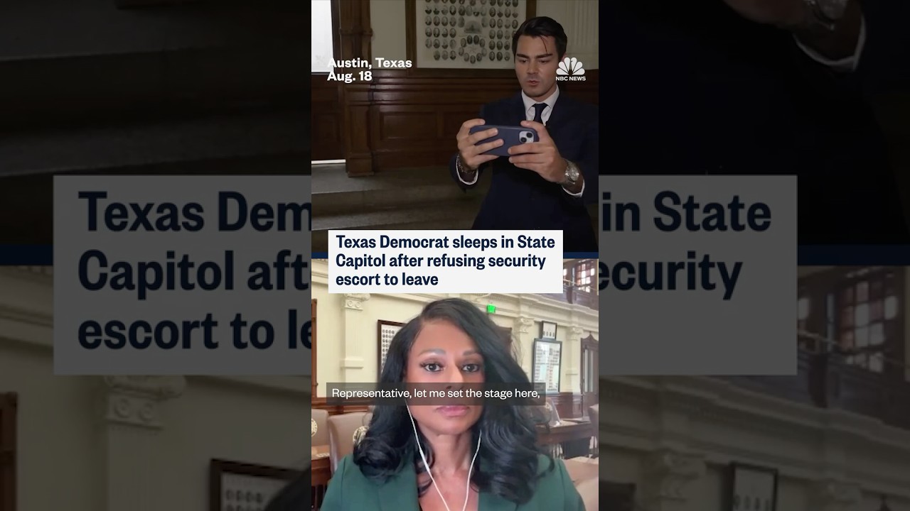 Texas Democrat sleeps in State Capitol after refusing security escort to leave