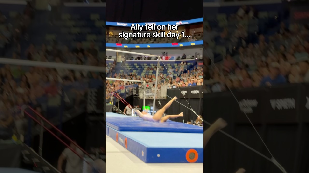 That’s why it’s SUPER rare 🤯 (Ally Damelio)  #gymnastics #gymnast #sports #olympics #olympic #fail