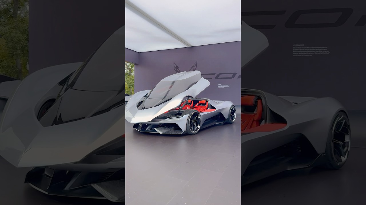 The Corvette Concept CX Has A Fighter Jet Roof! 🔥 ​⁠@sbxcars #corvette #conceptcars #cars