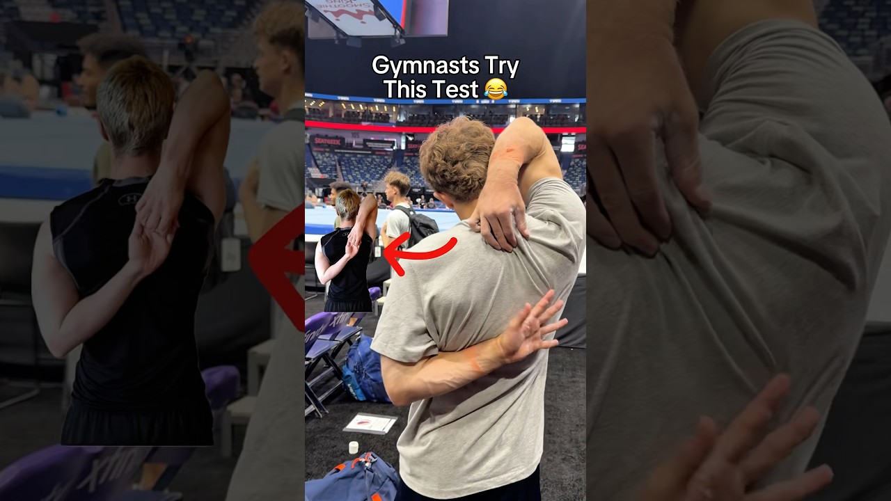The junior girls beat the men so bad 😂 #gymnastics #gymnast #olympics #sports #olympic #fails #fail