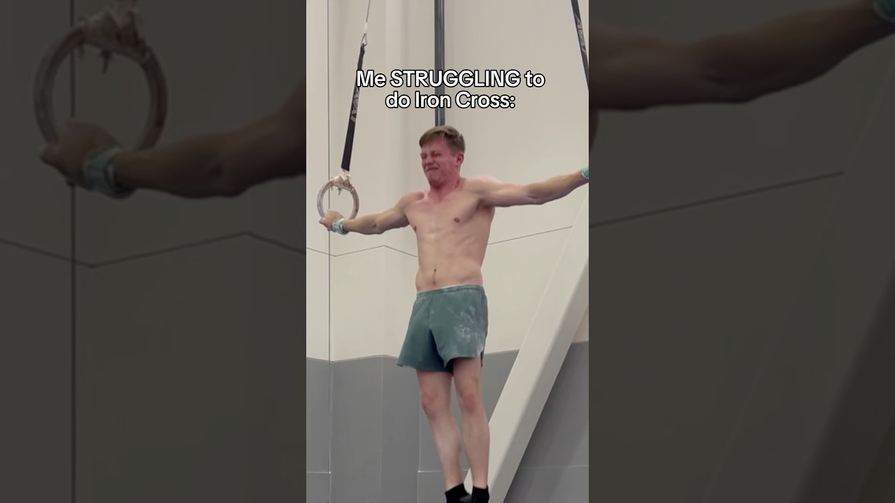 The last gymnast was aura farming 😭 #olympics #gymnast #gymnastics #rings #ironcross #calisthenics