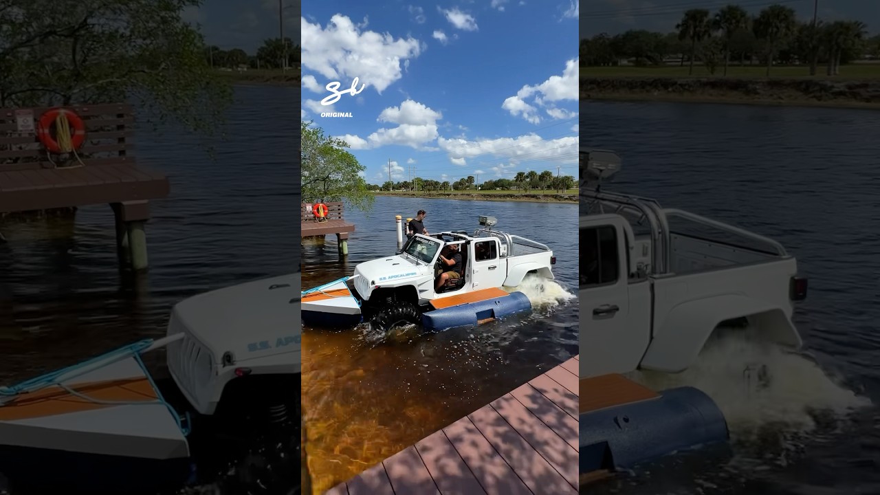The World’s First Boat Truck! 🤯 ​⁠@sbxcars  #boat #trucks #cars