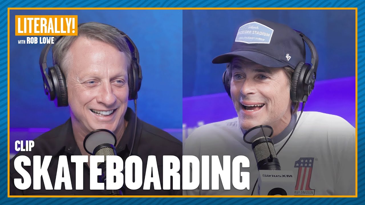 Tony Hawk Reflects On The Popularity Of Skateboarding Since The 80’s | Literally! with Rob Lowe