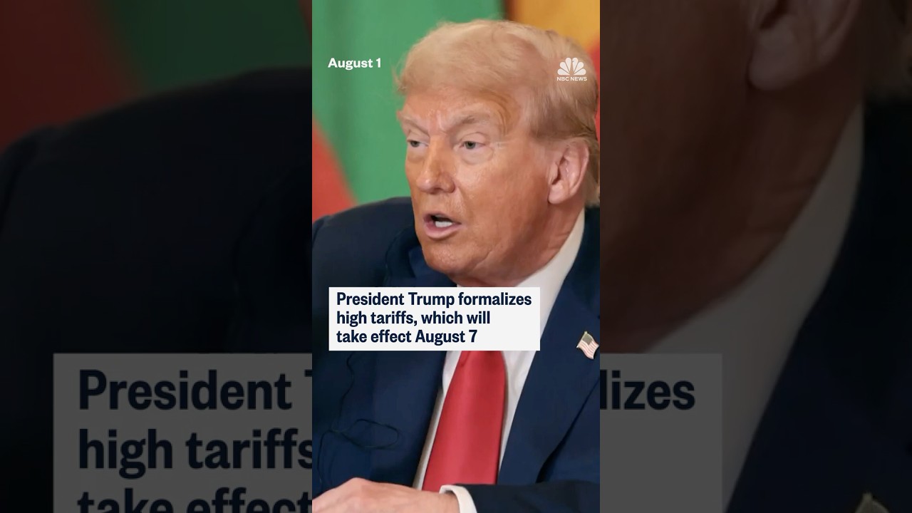 Trump formalizes high tariffs