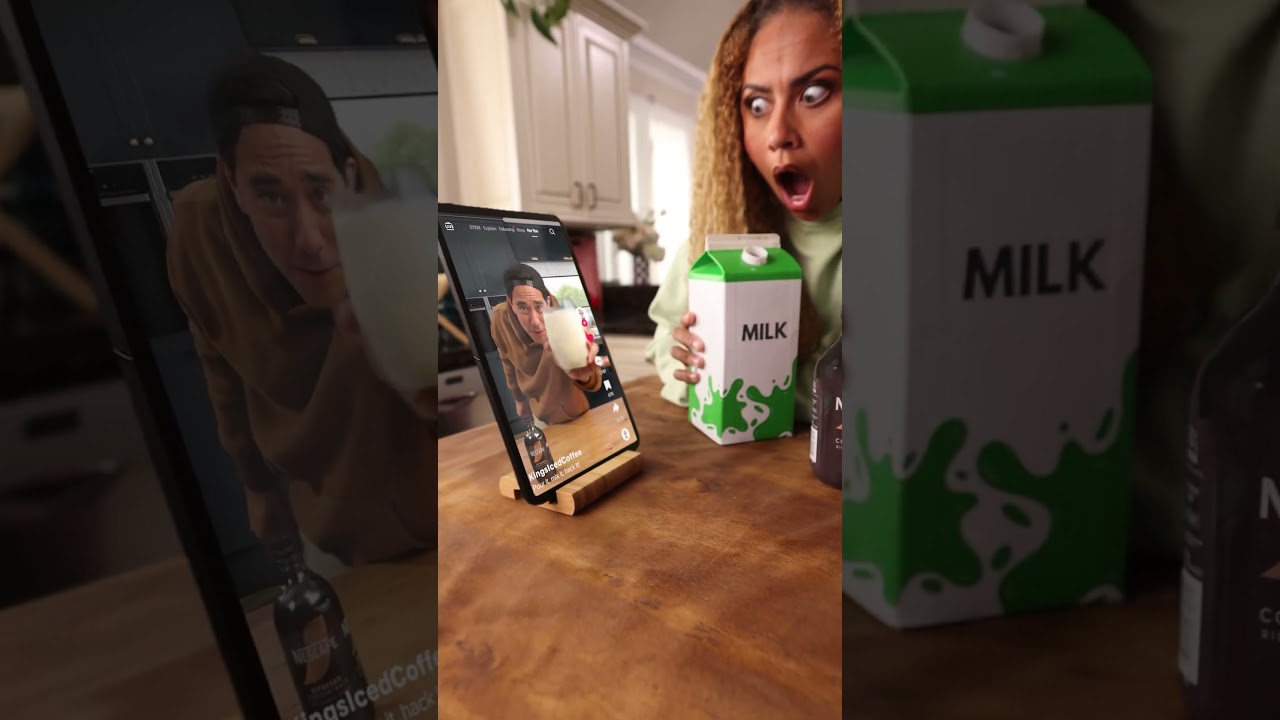 Trust me, the iced coffee turned out better than that tutorial 😉 #NESCAFÉICEDHack