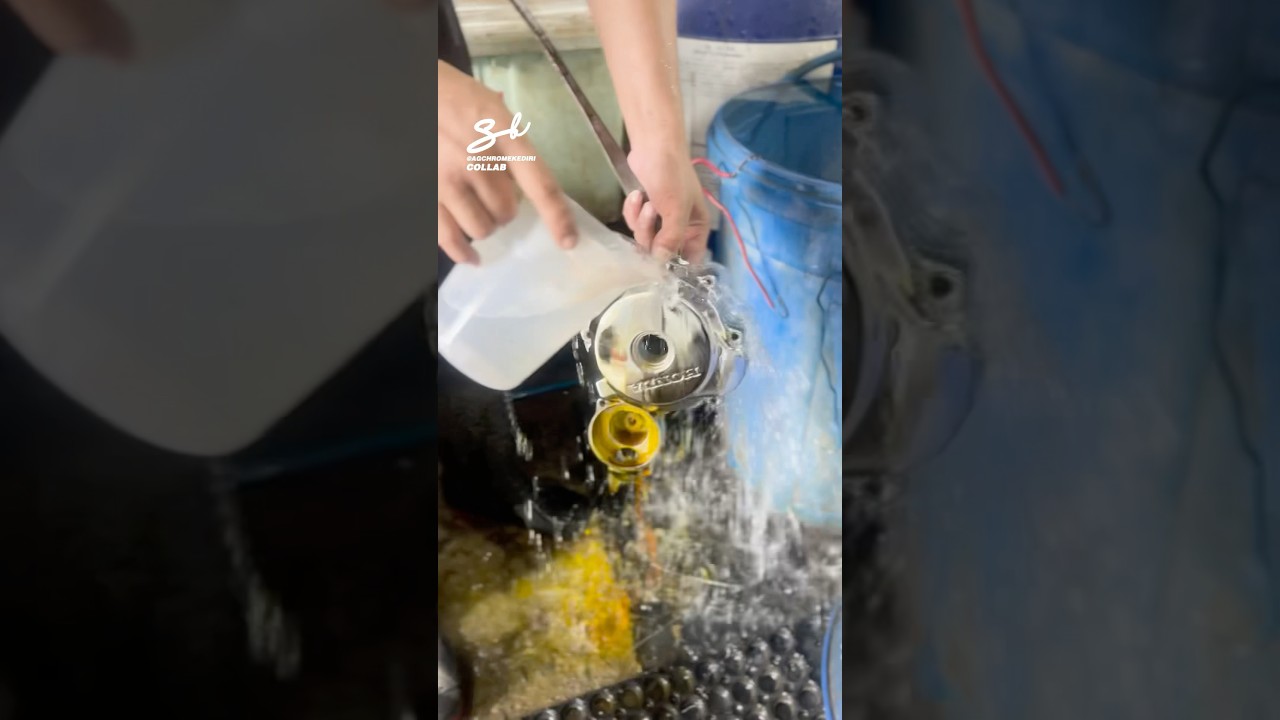 Turning Vehicle Parts Chrome! 😍 #chrome #cars #carparts