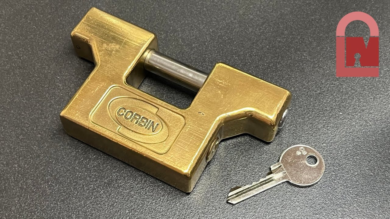 Unusual Big Corbin Hitch Padlock Picked