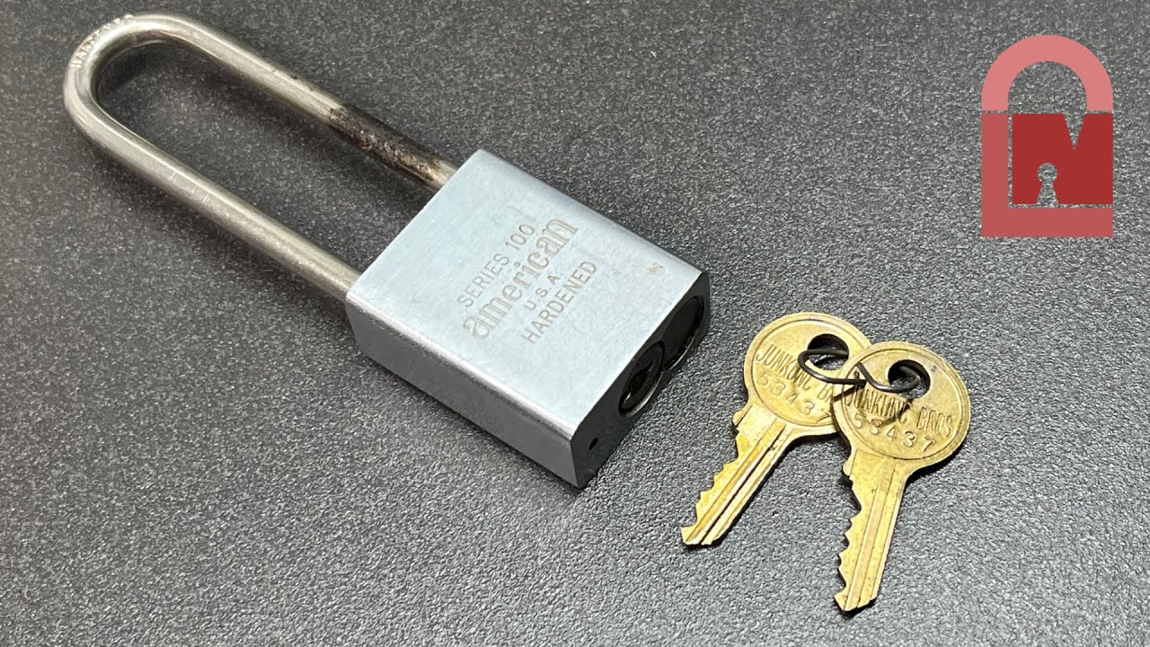 Vintage American Lock Series 100 Padlock Picked