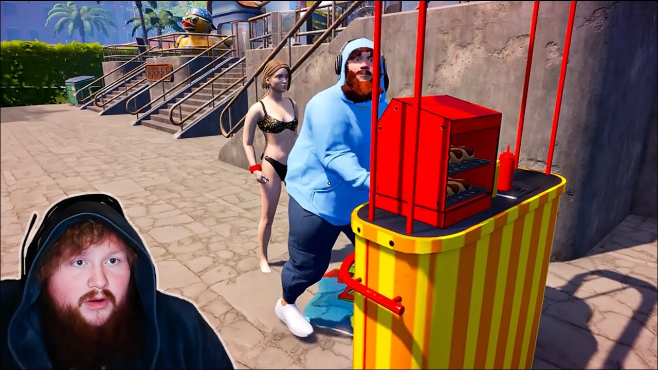 We Installed A Hotdog Stand (Waterpark Sim Episode 2)