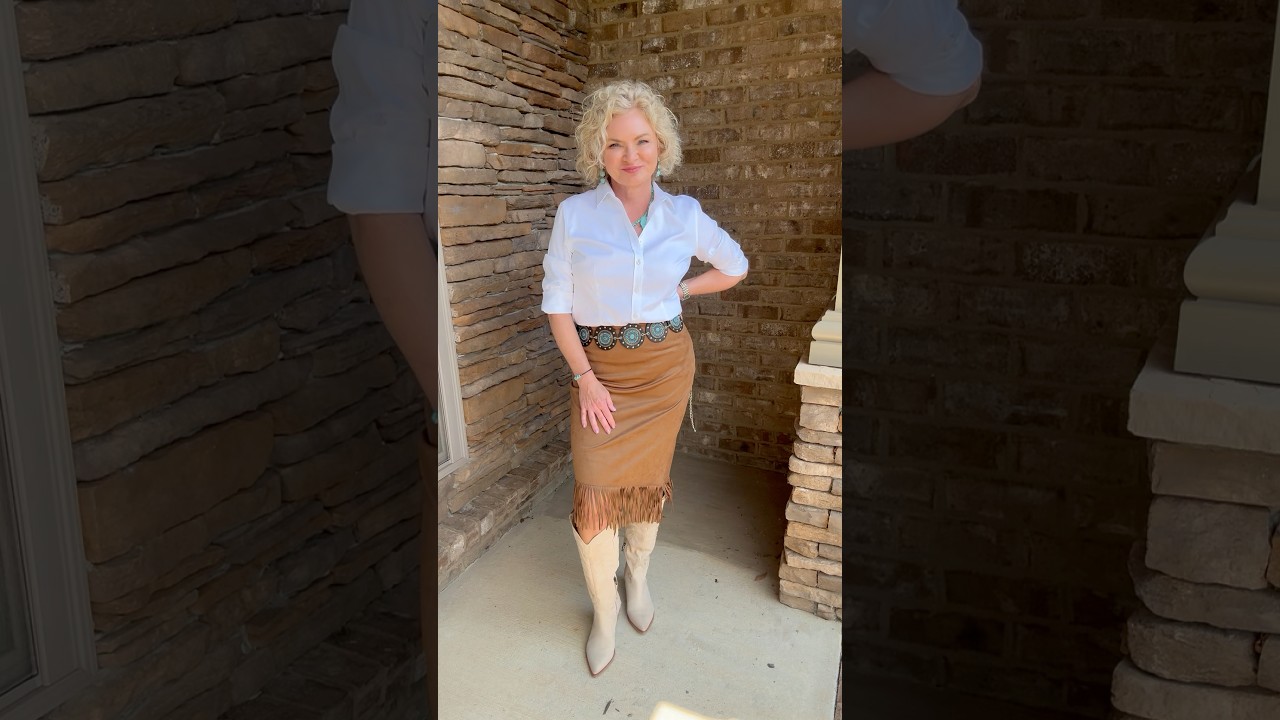 Western Vibes for Fall 2025🤠 #over40style #shorts